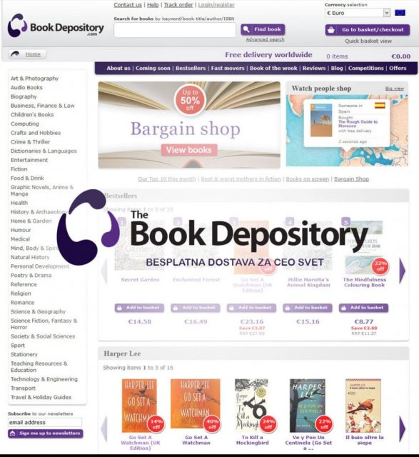 Book Depository - poručivanje